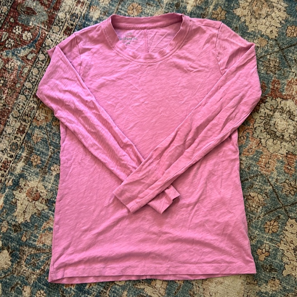 Jcrew long sleeved Girlfriend Tee
